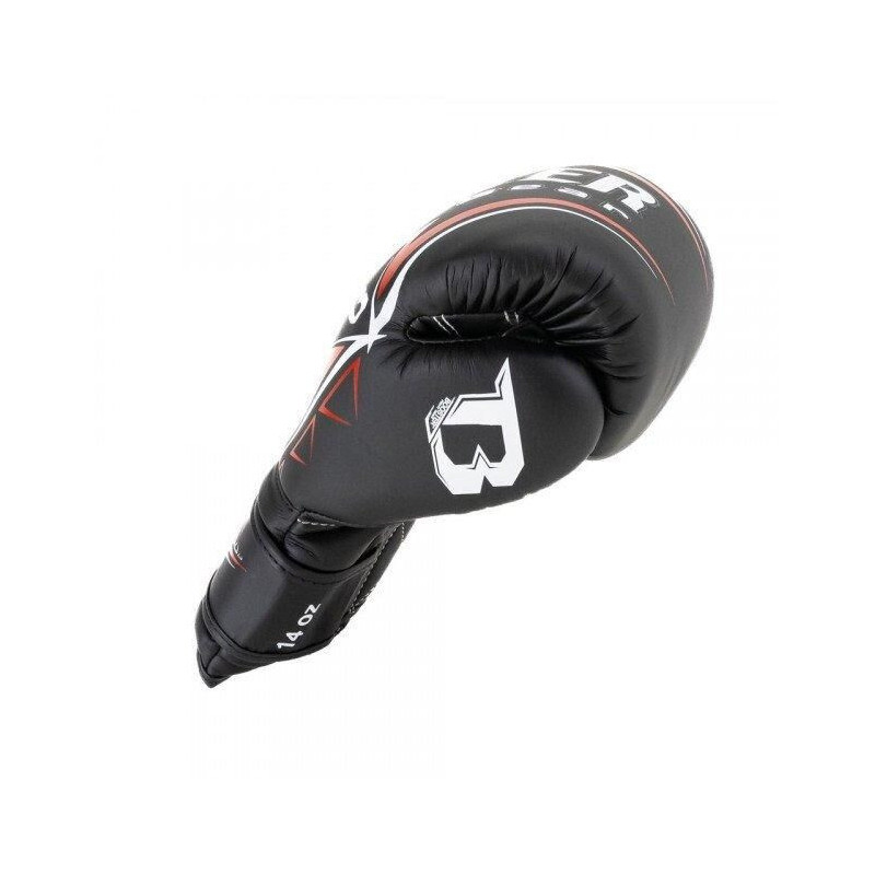 Gants de Boxe BOOSTER FIGHT GEAR | Noir/Rouge | Warrior Series