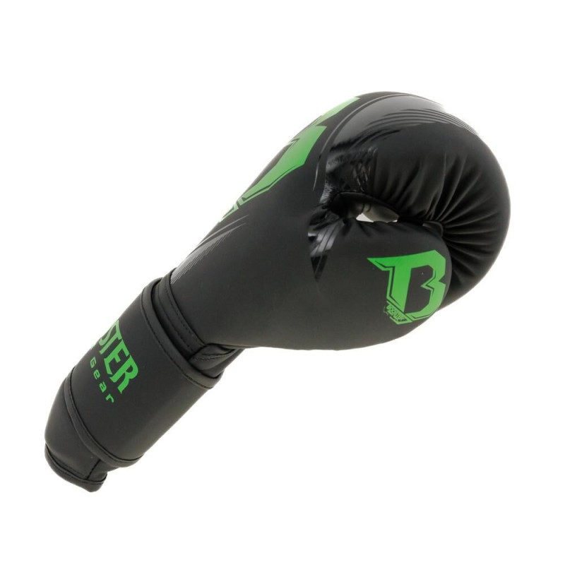 Gants de Boxe BOOSTER FIGHT GEAR | Noir/Vert | Bangkok Series