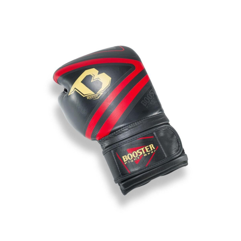 Gants de Boxe Booster Fight Gear | Noir/Rouge | Pro Range V10