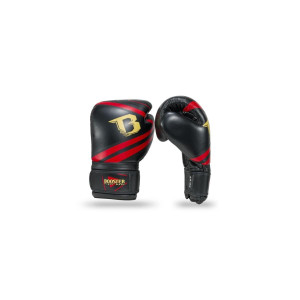 Gants de Boxe Booster Fight Gear | Noir/Rouge | Pro Range V10