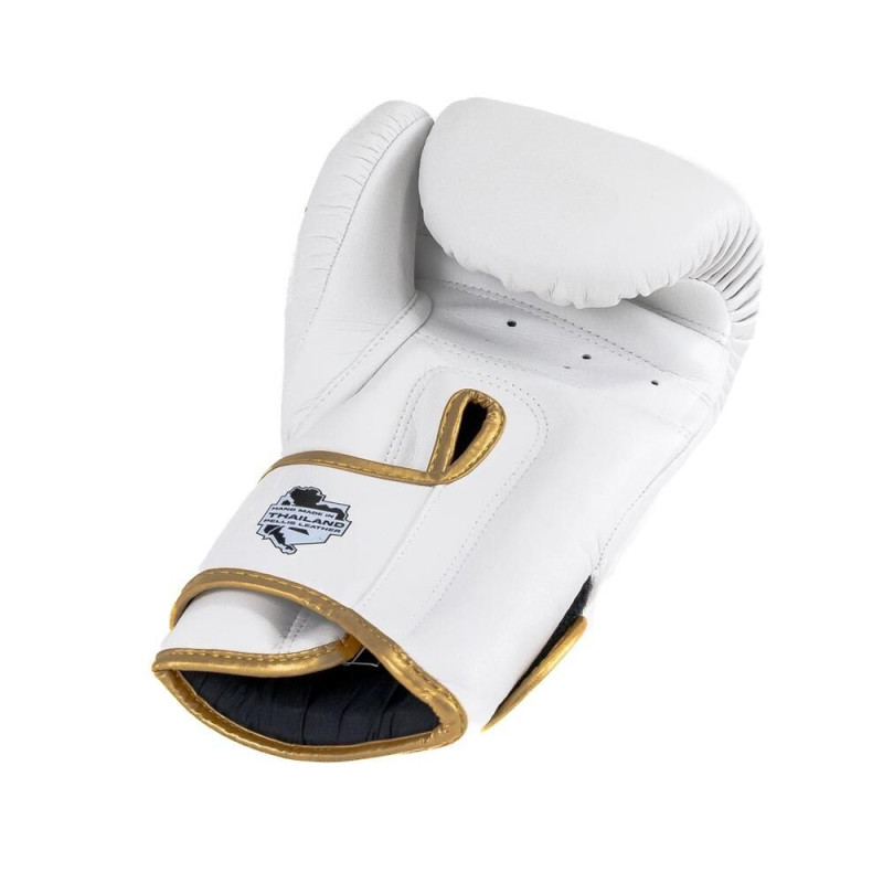 Gants de Boxe BOOSTER FIGHT GEAR | Blanc/Or | PRO BGL VX