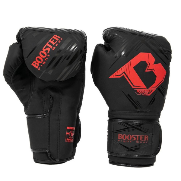 Gants de Boxe BOOSTER FIGHT GEAR | Black/Red | Alpha Series