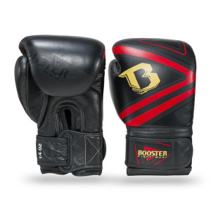 Gants de Boxe Booster Fight Gear | Noir/Rouge | Pro Range V10