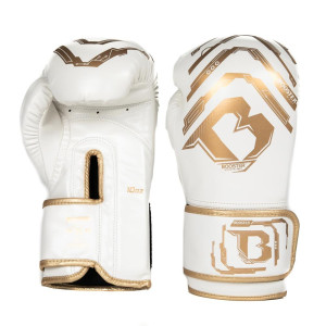 Gants de Boxe BOOSTER FIGHT GEAR | Blanc/Or | BG Youth Elite V2