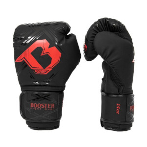 Gants de Boxe BOOSTER FIGHT GEAR | Black/Red | Alpha Series