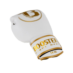 Gants de Boxe BOOSTER FIGHT GEAR | Blanc/Or | PRO BGL VX