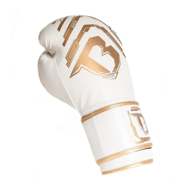 Gants de Boxe BOOSTER FIGHT GEAR | Blanc/Or | BG Youth Elite V2