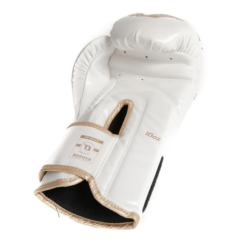 Gants de Boxe BOOSTER FIGHT GEAR | Blanc/Or | BG Youth Elite V2