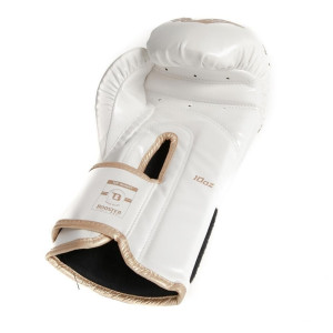 Gants de Boxe BOOSTER FIGHT GEAR | Blanc/Or | BG Youth Elite V2