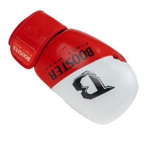 Gants de Boxe BOOSTER FIGHT GEAR | Rouge et Blanc | Thunder Series