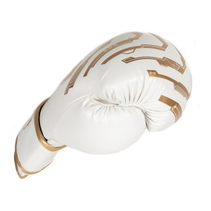 Gants de Boxe BOOSTER FIGHT GEAR | Blanc/Or | BG Youth Elite V2