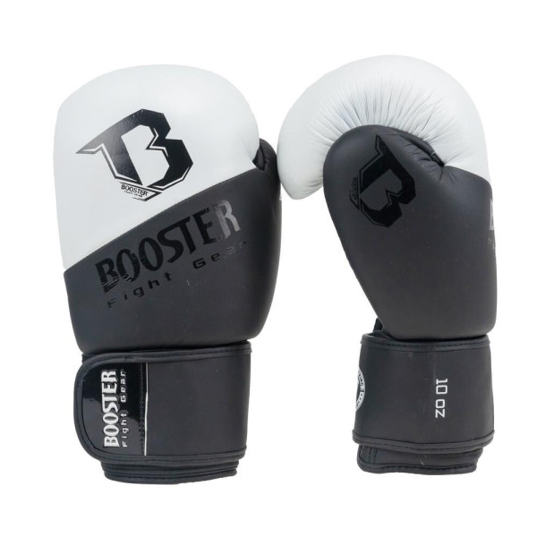 Gants de Boxe Booster Fight Gear | Noir/Blanc | Thunder Series