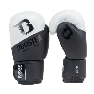 Gants de Boxe Booster Fight Gear | Noir/Blanc | Thunder Series
