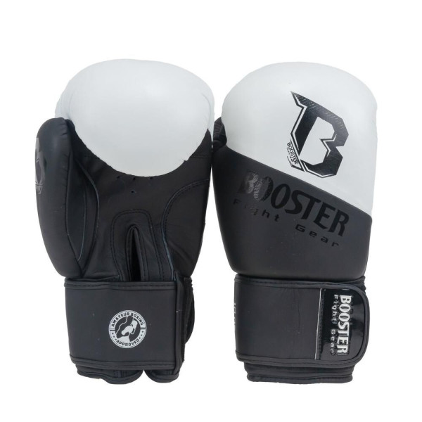 Gants de Boxe Booster Fight Gear | Noir/Blanc | Thunder Series
