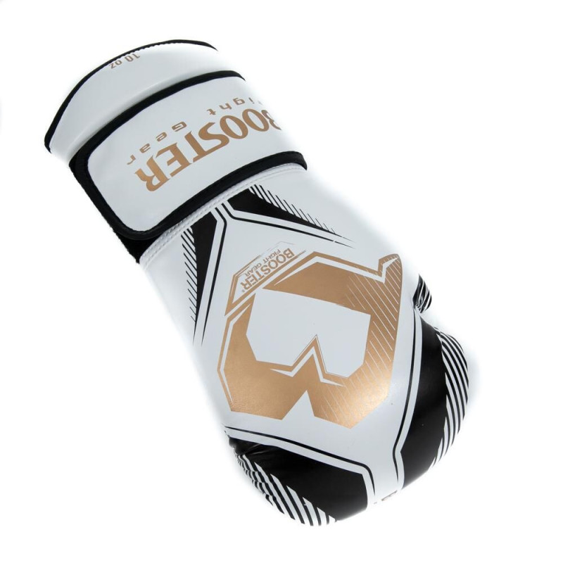 Gants de Boxe BOOSTER FIGHT GEAR | Noir/Blanc | Bangkok Series