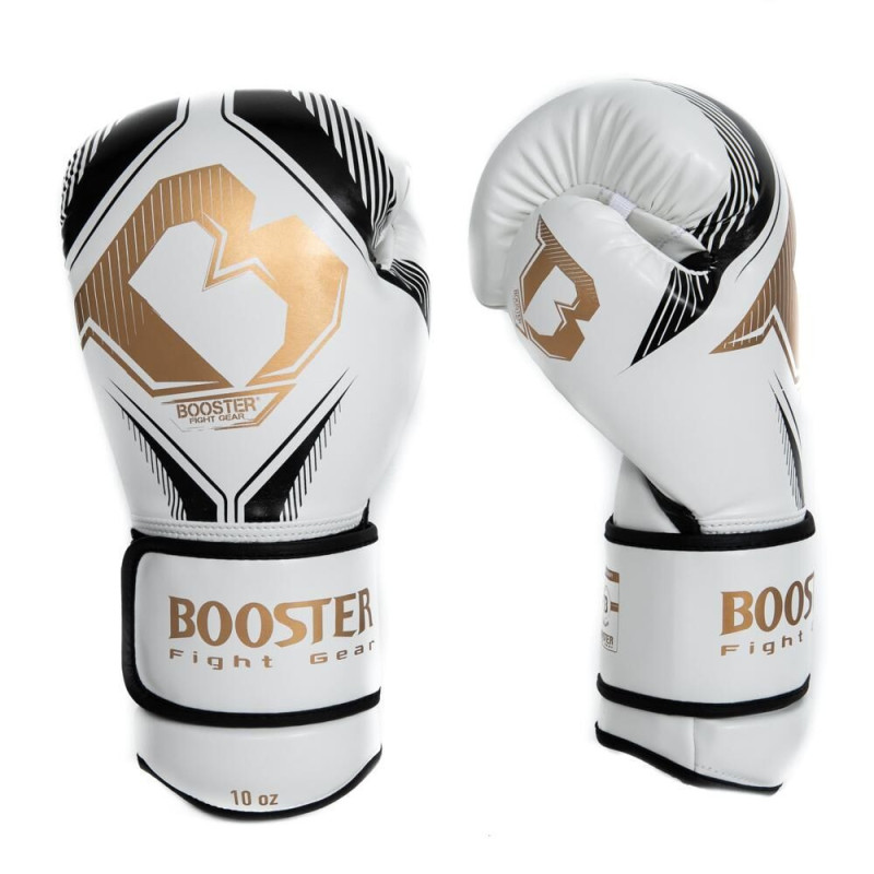 Gants de Boxe BOOSTER FIGHT GEAR | Noir/Blanc | Bangkok Series