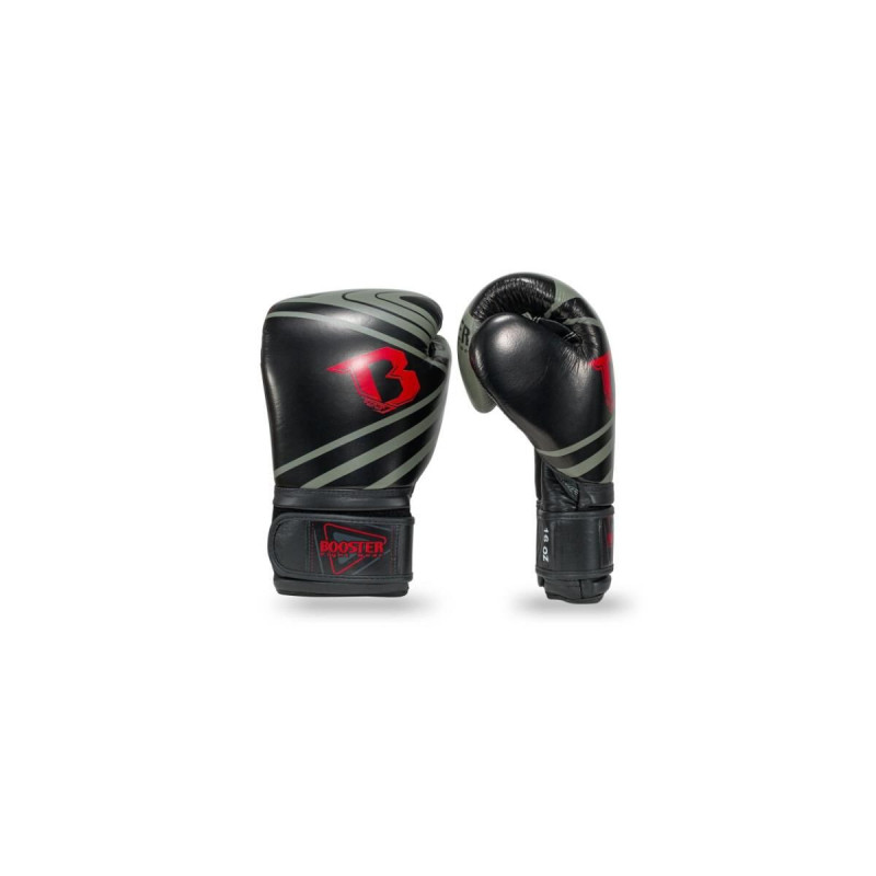 Gants de Boxe BOOSTER FIGHT GEAR | Noir/Vert | Pro Range V10