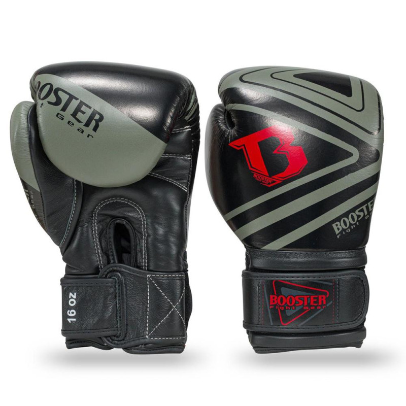 Gants de Boxe BOOSTER FIGHT GEAR | Noir/Vert | Pro Range V10