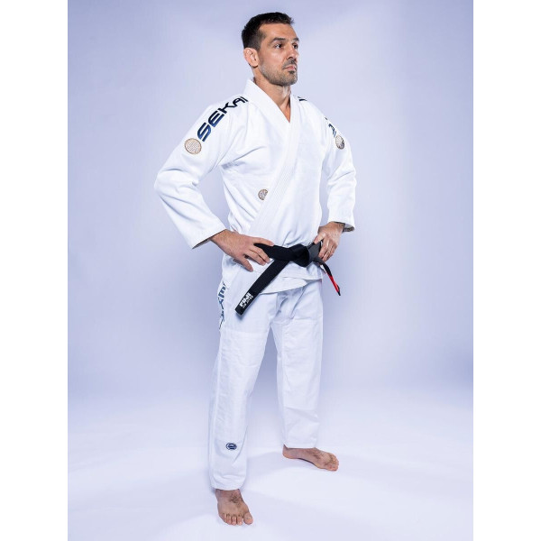 Kimono JJB Fuji Sports | Blanc Navy | SEKAI 3.0