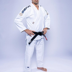 Kimono JJB Fuji Sports | Blanc Navy | SEKAI 3.0