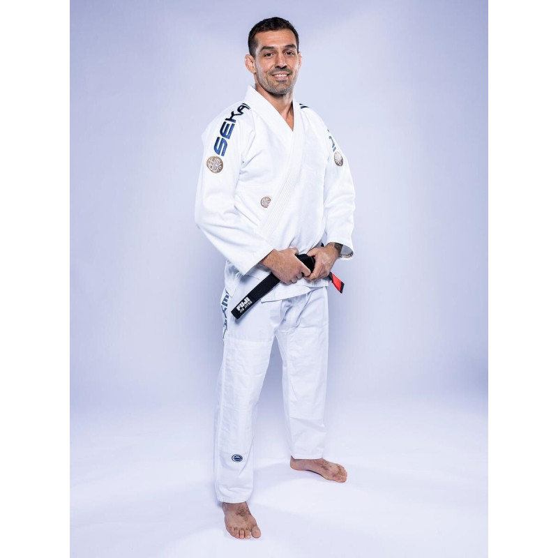 Kimono JJB Fuji Sports | Blanc Navy | SEKAI 3.0
