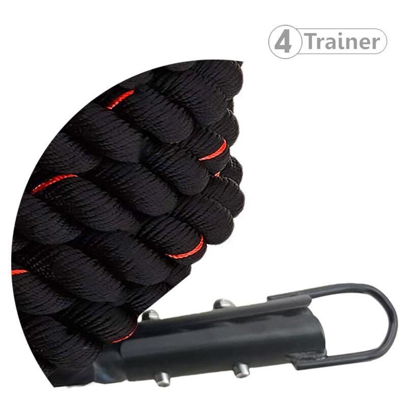 Corde de Tirage 4TRAINER | Noir Rouge | 15M 13KG | HYROX