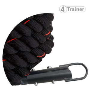 Corde de Tirage 4TRAINER | Noir Rouge | 15M 13KG | HYROX