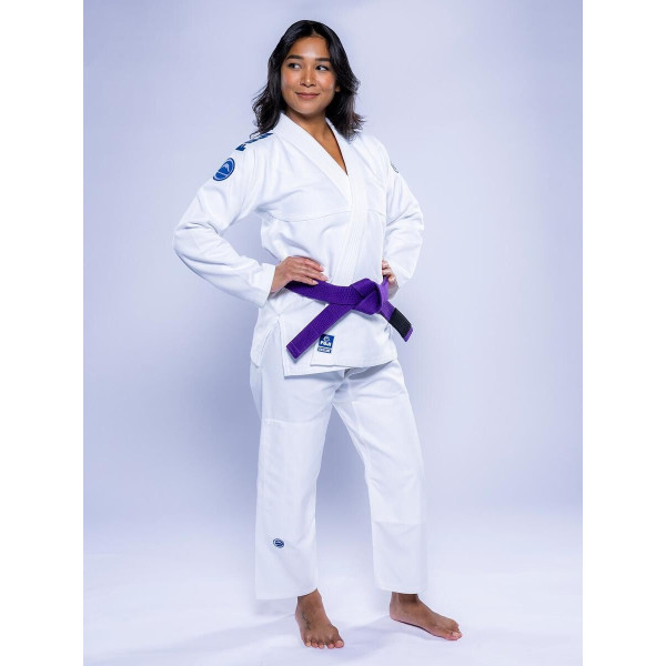 Kimono JJB Fuji Sports | Blanc Navy | Baseline 2.0