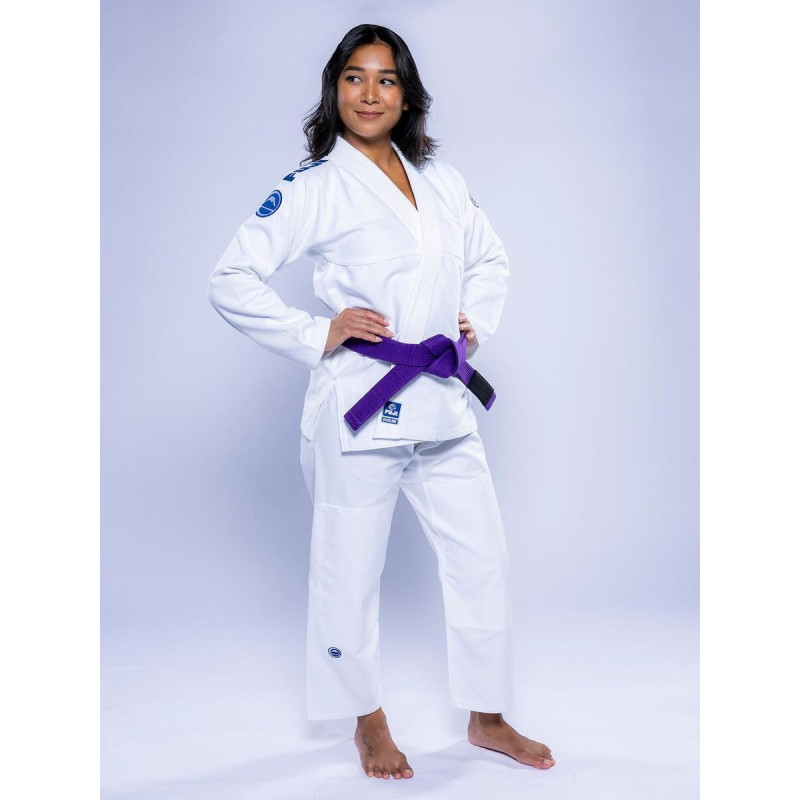Kimono JJB Fuji Sports | Blanc Navy | Baseline 2.0