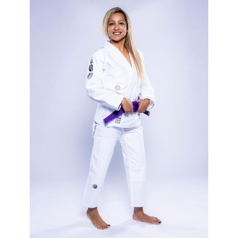 Kimono JJB Fuji Sports | Blanc Navy | SEKAI 3.0