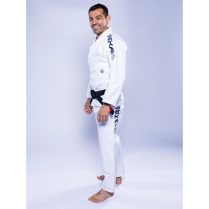 Kimono JJB Fuji Sports | Blanc Navy | SEKAI 3.0
