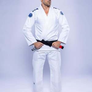 Kimono JJB Fuji Sports | Blanc Navy | Baseline 2.0