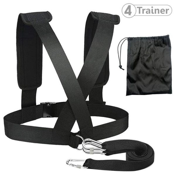 Harnais de Résistance 4TRAINER | Noir | Sangle 1,60m Sled