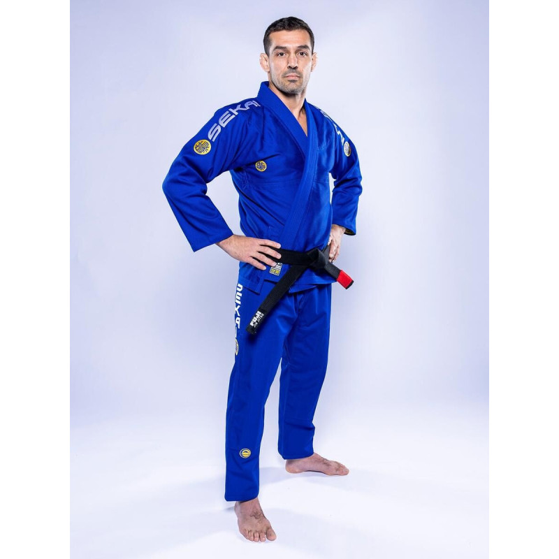 Kimono JJB Fuji Sports | Bleu/Jaune | SEKAI 3.0