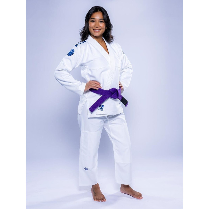 Kimono JJB Fuji Sports | Blanc Navy | Baseline 2.0
