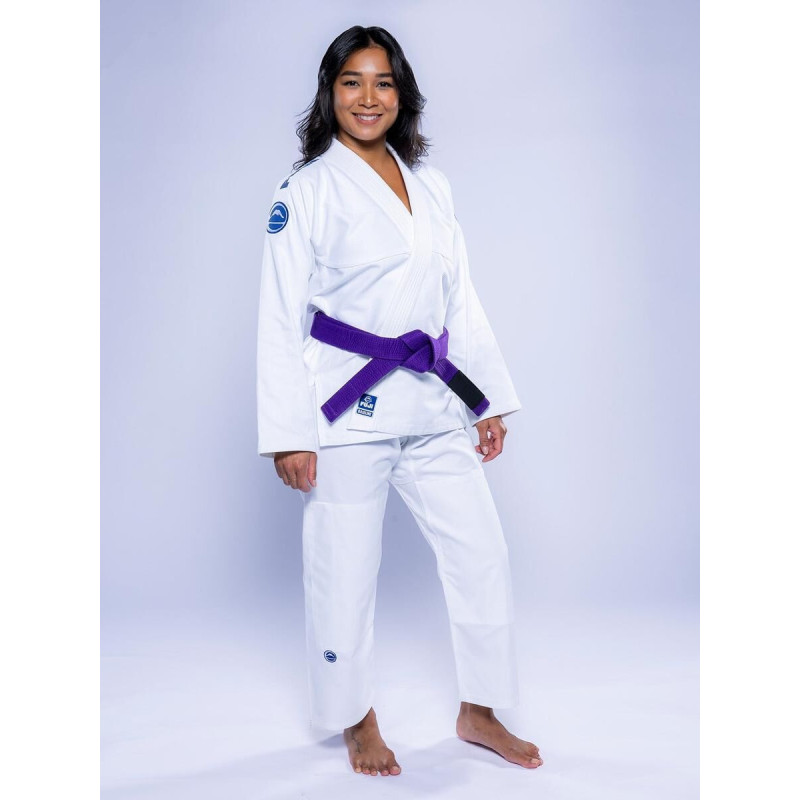 Kimono JJB Fuji Sports | Blanc Navy | Baseline 2.0