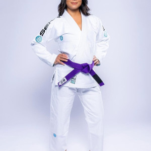 Kimono JJB Fuji Sports | Blanc Teal | SEKAI 3.0