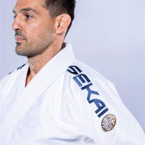 Kimono JJB Fuji Sports | Blanc Navy | SEKAI 3.0
