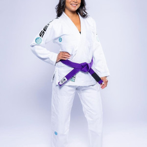 Kimono JJB Fuji Sports | Blanc Teal | SEKAI 3.0