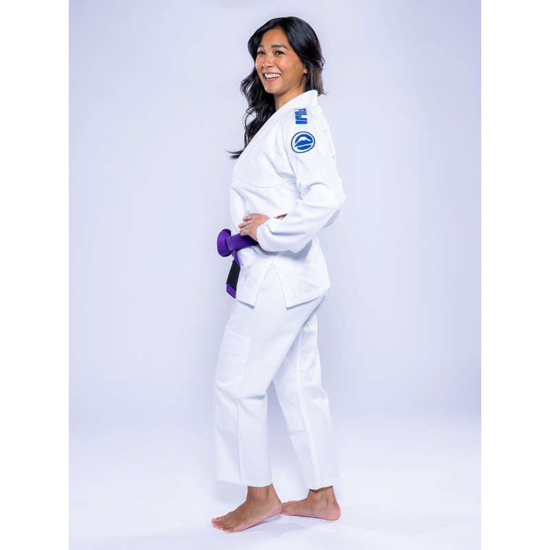 Kimono JJB Fuji Sports | Blanc Navy | Baseline 2.0