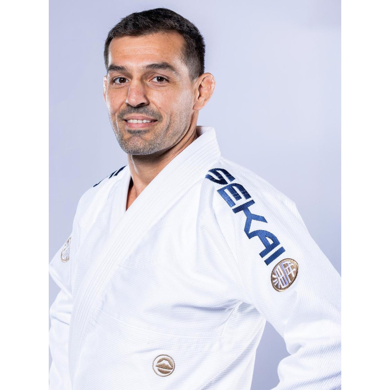 Kimono JJB Fuji Sports | Blanc Navy | SEKAI 3.0