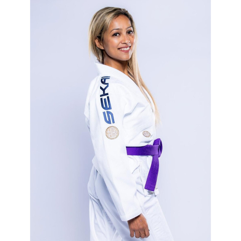 Kimono JJB Fuji Sports | Blanc Navy | SEKAI 3.0