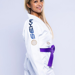 Kimono JJB Fuji Sports | Blanc Navy | SEKAI 3.0