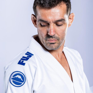 Kimono JJB Fuji Sports | Blanc Navy | Baseline 2.0