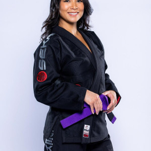 Kimono JJB Fuji Sports | Noir Gris | SEKAI 3.0