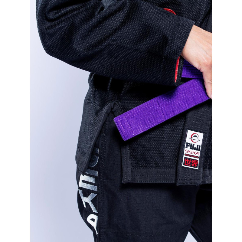 Kimono JJB Fuji Sports | Noir Gris | SEKAI 3.0
