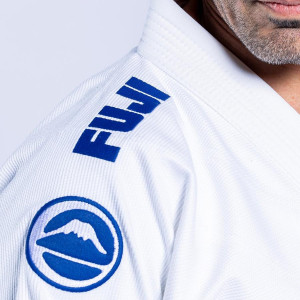 Kimono JJB Fuji Sports | Blanc Navy | Baseline 2.0