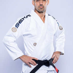 Kimono JJB Fuji Sports | Blanc Navy | SEKAI 3.0