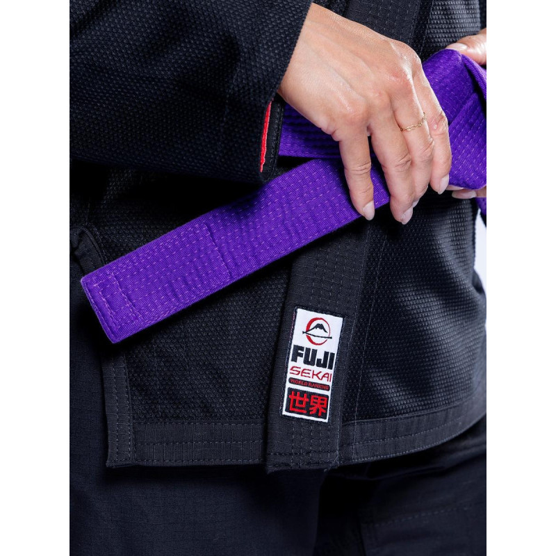 Kimono JJB Fuji Sports | Noir Gris | SEKAI 3.0