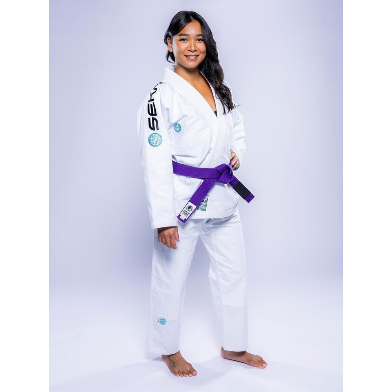 Kimono JJB Fuji Sports | Blanc Teal | SEKAI 3.0